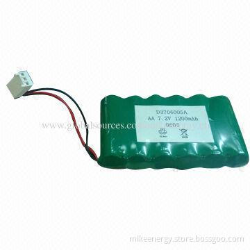 7.2V NiMH Battery Pack with 1,200mAh Capacity